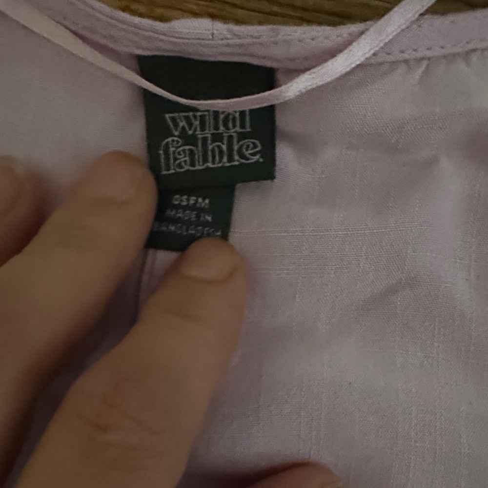 Wild Fable| Pastel Tie-Front Wrap Blouse - Picture 5 of 6